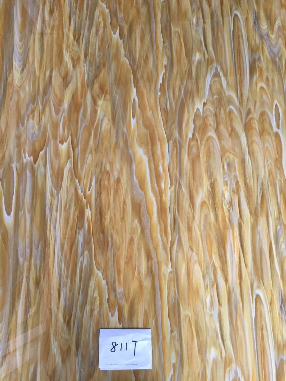 High Glossy Marble Plastic Sheet Interior Hot Stamping 2440mm X 1220mm X 3.2mm