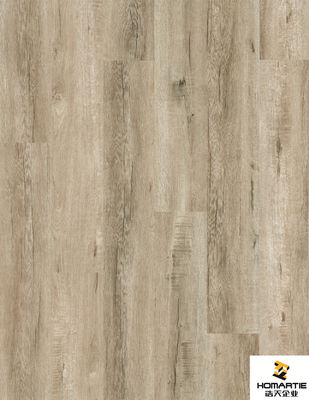 Klik Buatan Papan Tekstur Kayu Spc Lantai Vinyl Lantai Kayu Laminasi