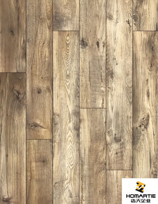 Tahan Api Stabilitas Kuat SPC Vinyl Click Flooring Tahan Panas Dingin Yang Baik